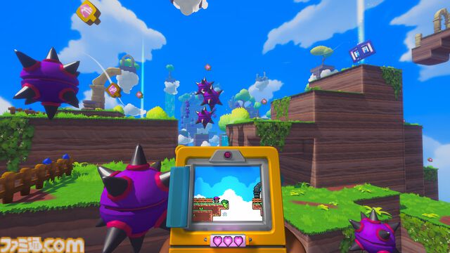 『スクリーンバウンド』携帯ゲーム機に映る2D世界と一人称視点の3D世界を同時に攻略するアクションパズルが9月11日発売。体験版も公開中