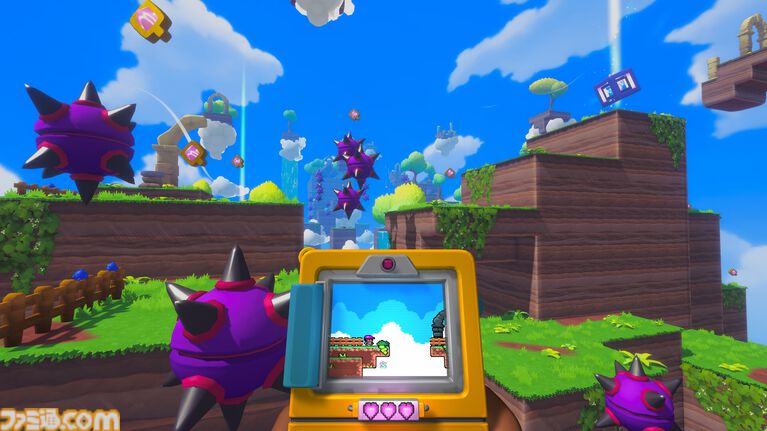 『スクリーンバウンド』携帯ゲーム機に映る2D世界と一人称視点の3D世界を同時に攻略するアクションパズルが9月11日発売。体験版も公開中