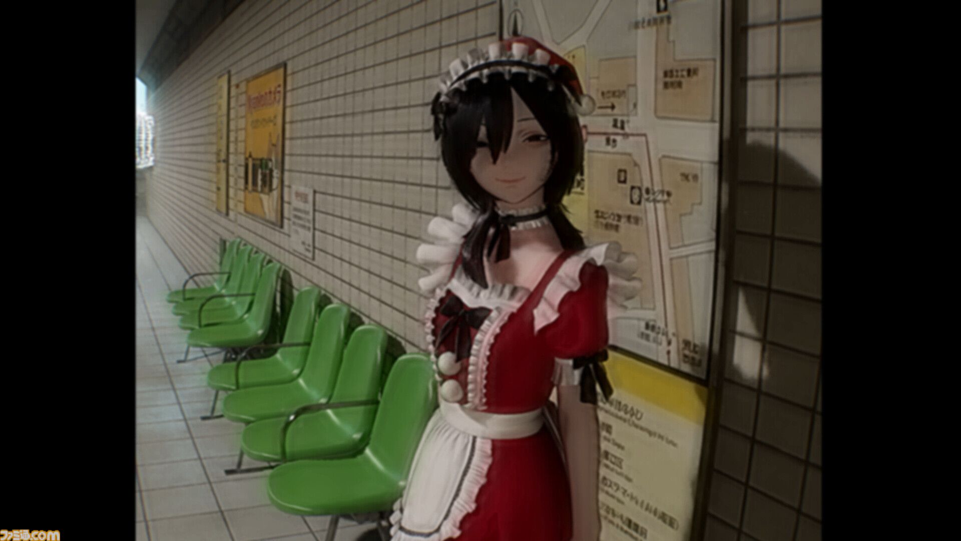 『RouteWhom／ルートフーム』メイド風サンタコス少女と歩むリミナルスペース脱出ホラー。体験版が7～8月にかけて公開