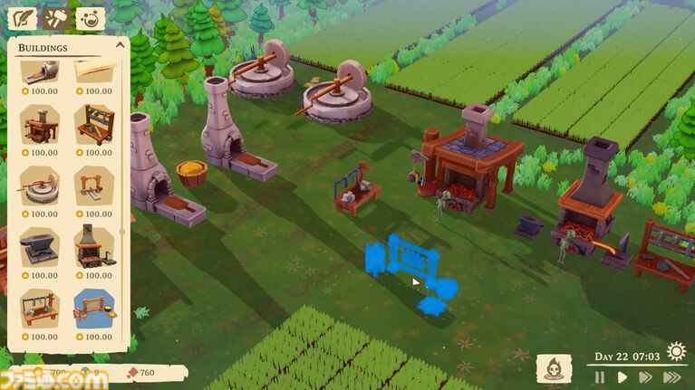 『Necromancer's Workshop』ゾンビを働かせて商品を作り出し、工房を大きくしていく経営シミュ。死は労働をやめる理由にはならない