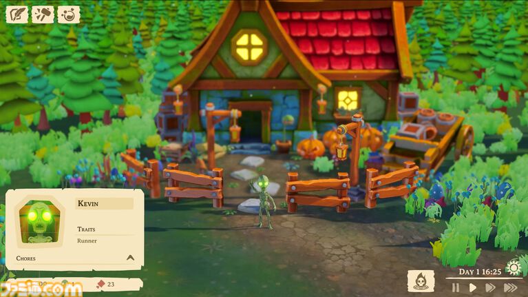 『Necromancer's Workshop』ゾンビを働かせて商品を作り出し、工房を大きくしていく経営シミュ。死は労働をやめる理由にはならない