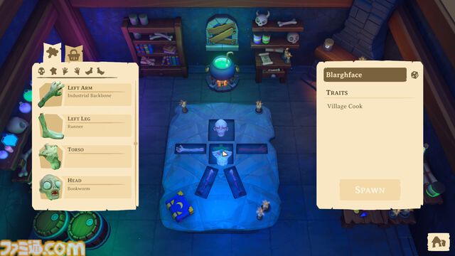 『Necromancer's Workshop』ゾンビを働かせて商品を作り出し、工房を大きくしていく経営シミュ。死は労働をやめる理由にはならない