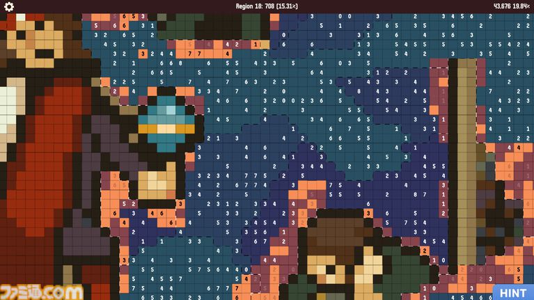 『Proverbs』ピクロス×マインスイーパーの沼パズルが80%オフ（200円）。ブリューゲルの絵画で少し変なことわざを学びつつ地道に色塗り【7/10まで】