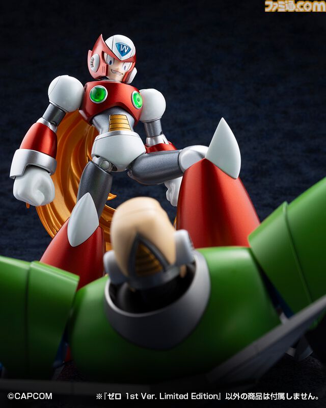 『ロックマンX』ゼロの初登場姿が限定プラモ化。全長約300mmのスパイラルクラッシュバスターエフェクトがド迫力！ コトブキヤで12月に発売。