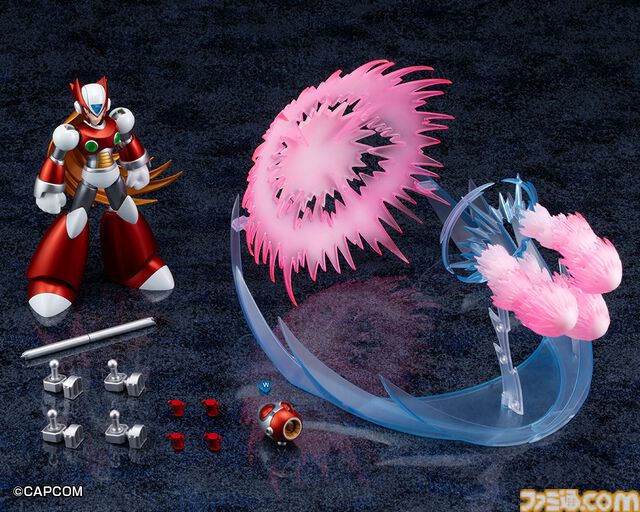 『ロックマンX』ゼロの初登場姿が限定プラモ化。全長約300mmのスパイラルクラッシュバスターエフェクトがド迫力！ コトブキヤで12月に発売。