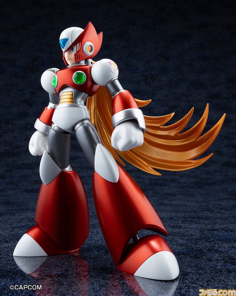 『ロックマンX』ゼロの初登場姿が限定プラモ化。全長約300mmのスパイラルクラッシュバスターエフェクトがド迫力! コトブキヤで12月に発売。