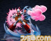 『ロックマンX』ゼロの初登場姿が限定プラモ化。全長約300mmのスパイラルクラッシュバスターエフェクトがド迫力！ コトブキヤで12月に発売。