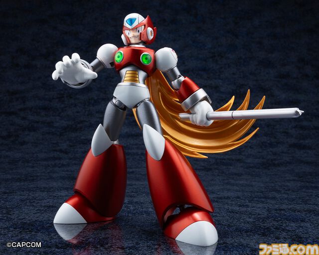 『ロックマンX』ゼロの初登場姿が限定プラモ化。全長約300mmのスパイラルクラッシュバスターエフェクトがド迫力！ コトブキヤで12月に発売。