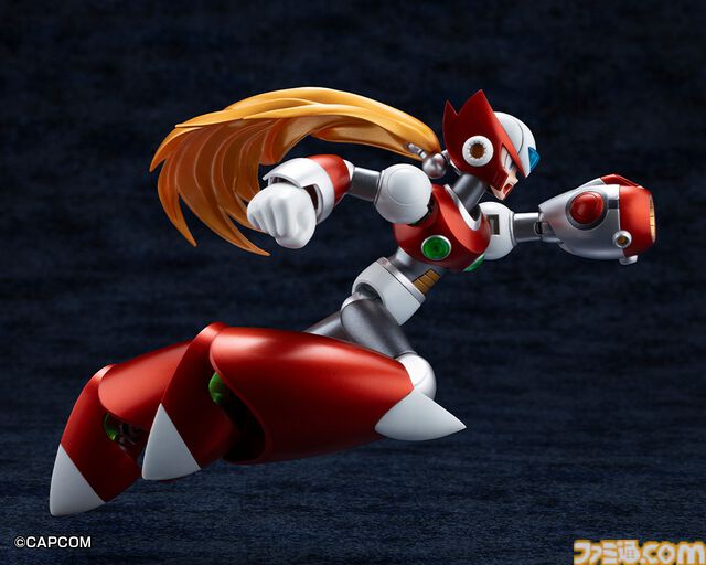 『ロックマンX』ゼロの初登場姿が限定プラモ化。全長約300mmのスパイラルクラッシュバスターエフェクトがド迫力！ コトブキヤで12月に発売。