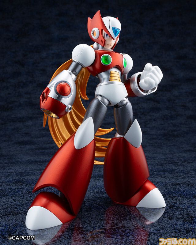 『ロックマンX』ゼロの初登場姿が限定プラモ化。全長約300mmのスパイラルクラッシュバスターエフェクトがド迫力！ コトブキヤで12月に発売。