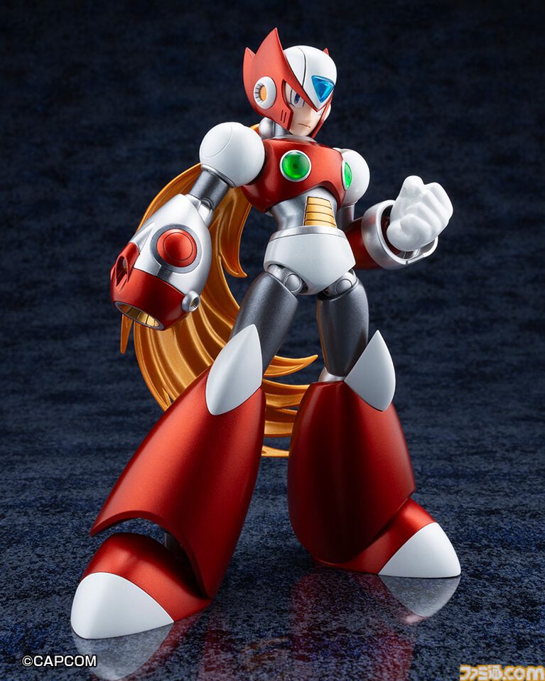 『ロックマンX』ゼロの初登場姿が限定プラモ化。全長約300mmのスパイラルクラッシュバスターエフェクトがド迫力! コトブキヤで12月に発売。