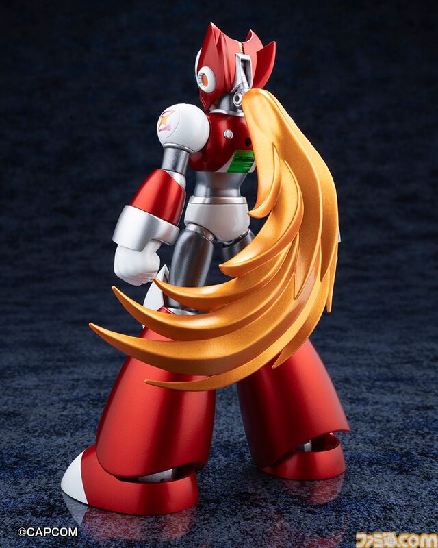 『ロックマンX』ゼロの初登場姿が限定プラモ化。全長約300mmのスパイラルクラッシュバスターエフェクトがド迫力！ コトブキヤで12月に発売。
