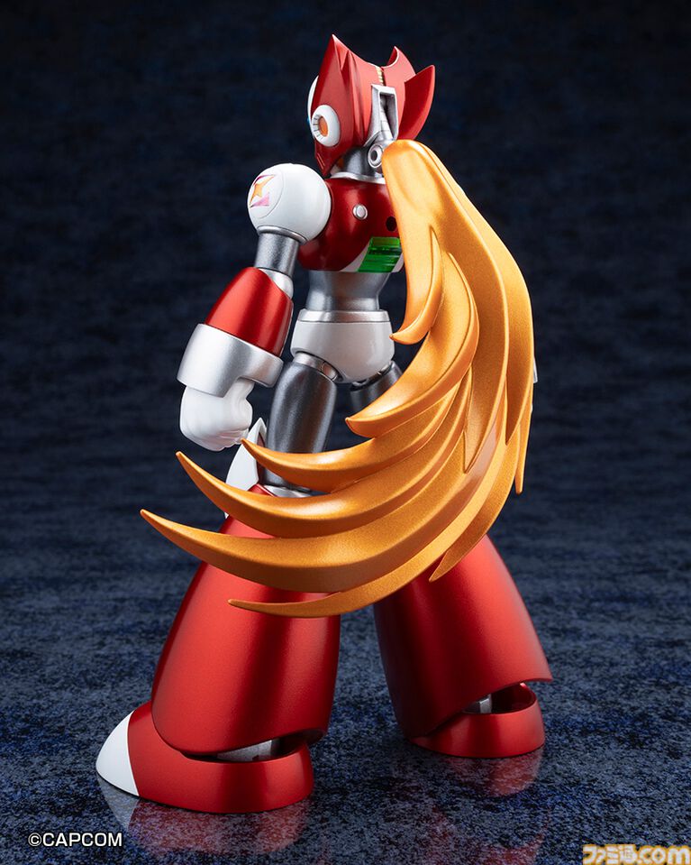 『ロックマンX』ゼロの初登場姿が限定プラモ化。全長約300mmのスパイラルクラッシュバスターエフェクトがド迫力! コトブキヤで12月に発売。