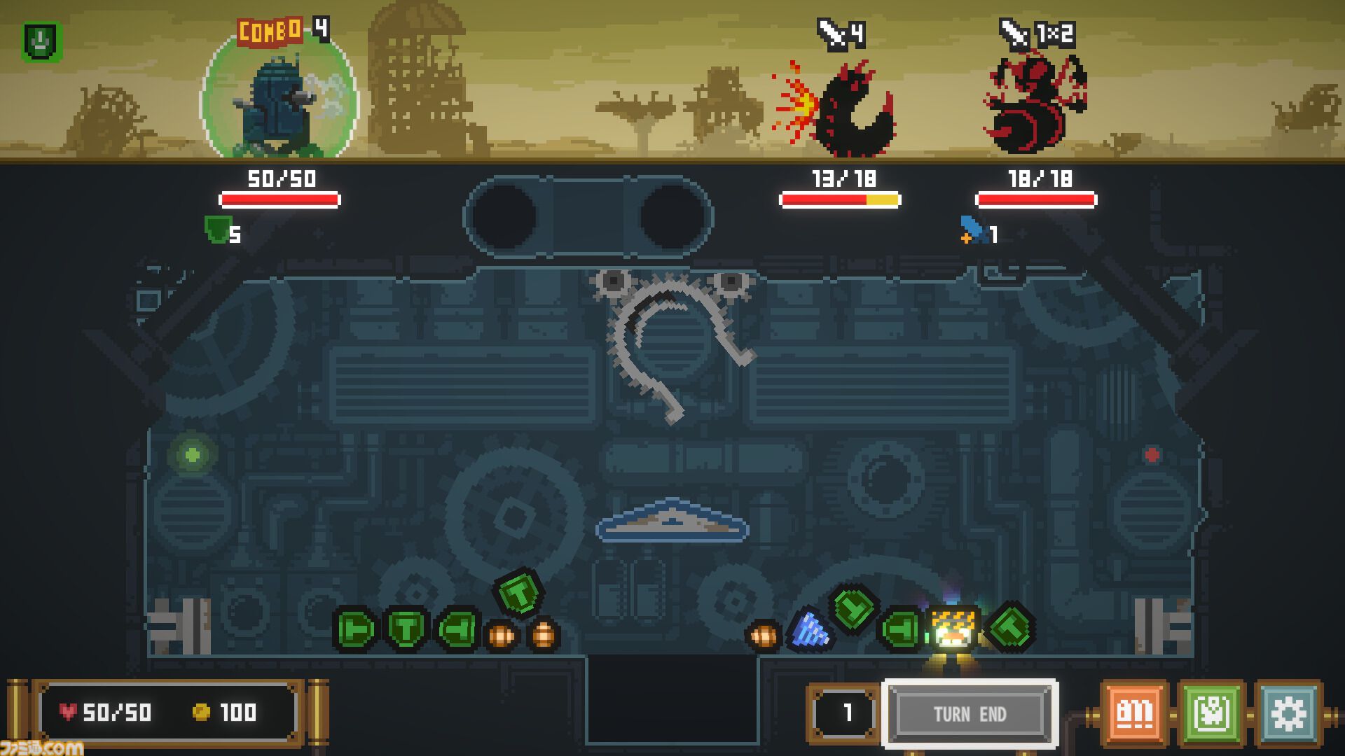 『ブッラカトル』コインプッシャーとローグライトが融合したシステムが異色過ぎる。多脚戦車で挑む終末世界のデッキ構築型ローグライトがSteamで早期アクセス開始