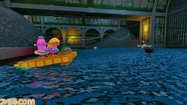 『Sponge Break』4人マルチ対応イカダ川下りゲームのプレイテストが開催中。カートゥーン風のスポンジキャラがグラップル片手にワチャワチャ出航
