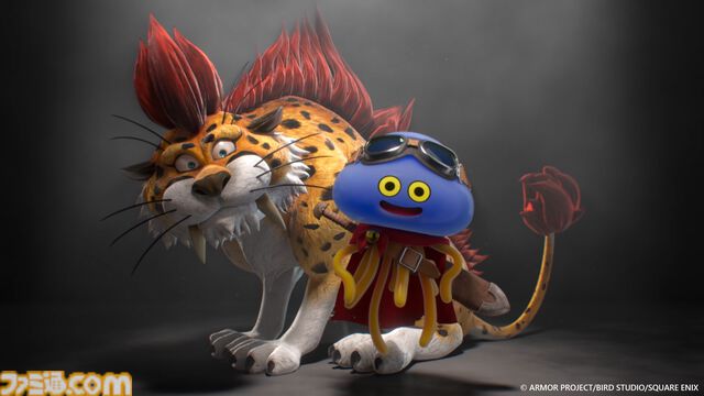 『ドラクエ』40周年記念展に大きさ2メートル以上のキングスライムが出現。おもわず抱きつきたくなるぽよよんボディ