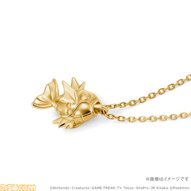 『ポケモン』30周年記念のネックレスが本日（7/10）予約開始。ピカチュウやコイキングがゴールドでリッチに立体化