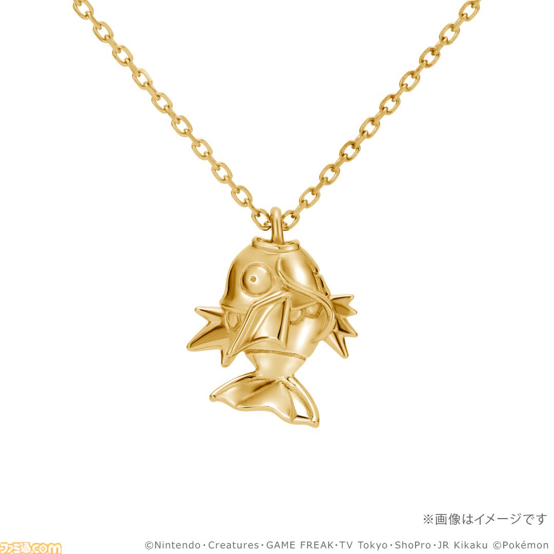 『ポケモン』30周年記念のネックレスが本日（7/10）予約開始。ピカチュウやコイキングがゴールドでリッチに立体化