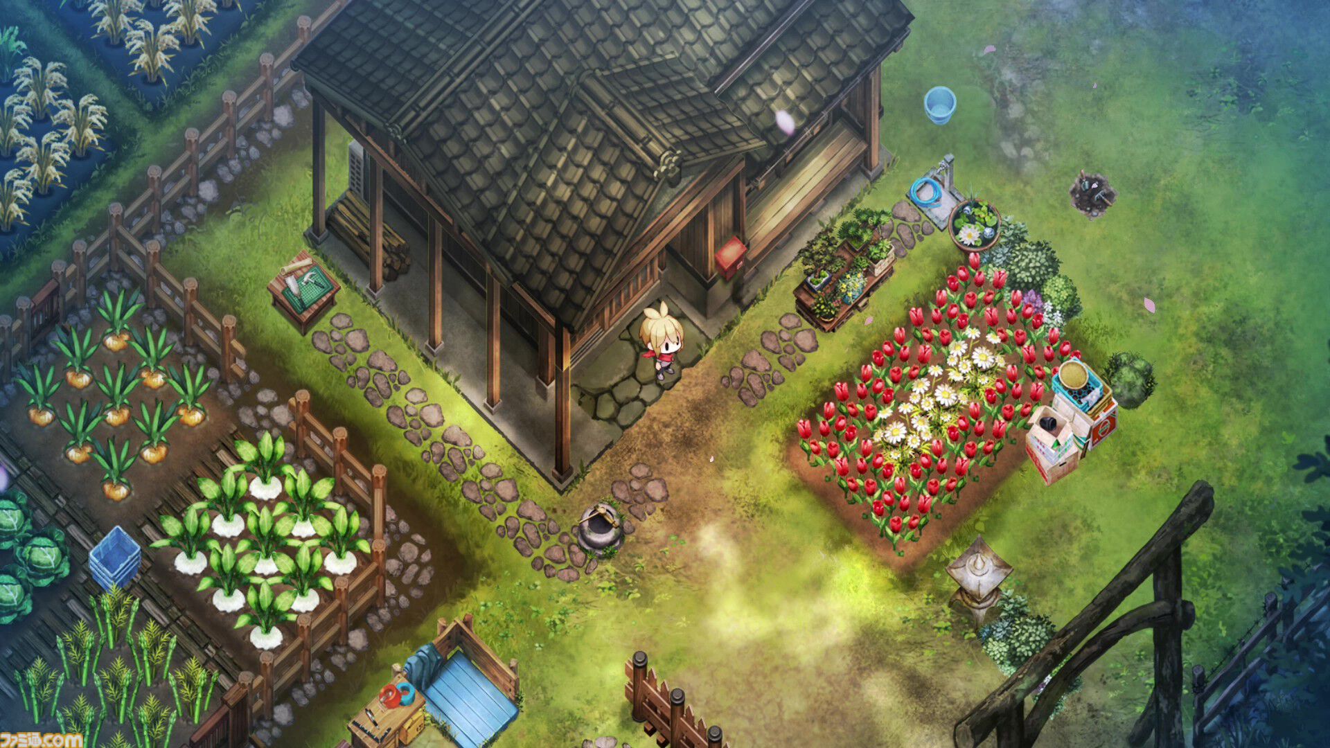 『ほの暮しの庭』ゲームプレイ動画公開。お化けに出会える深夜探索パートから、のどかなスローライフまで。プレイスタイル別の映像が5本公開中