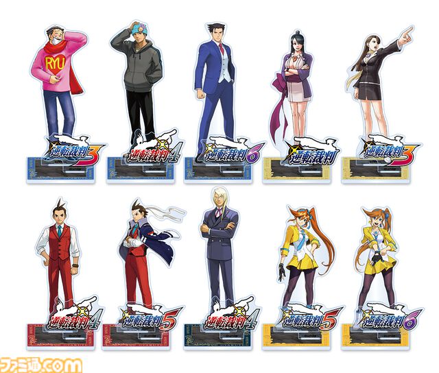 『逆転裁判』歴代弁護士キャラのくじが発売。なるほどくん、オドロキくん、綾里千尋のパネル、ネームプレート風バッジなどが登場
