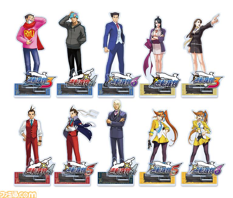 『逆転裁判』歴代弁護士キャラのくじが発売。なるほどくん、オドロキくん、綾里千尋のパネル、ネームプレート風バッジなどが登場