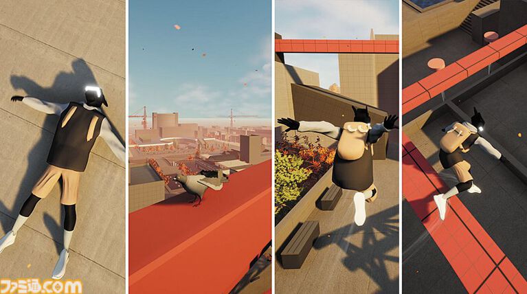 『Rooftops & Alleys: The Parkour Game』ひとりで！ みんなで！ パルクールアクションで街中を駆け抜けろ。つぎつぎトリックを決める爽快感がたまらない【とっておきインディー】