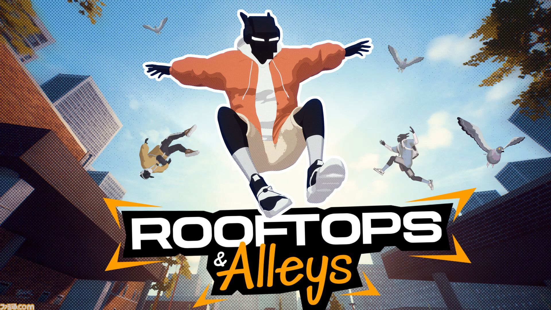 『Rooftops & Alleys: The Parkour Game』ひとりで！ みんなで！ パルクールアクションで街中を駆け抜けろ。つぎつぎトリックを決める爽快感がたまらない【とっておきインディー】