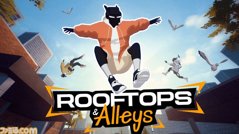 『Rooftops & Alleys: The Parkour Game』ひとりで！ みんなで！ パルクールアクションで街中を駆け抜けろ。つぎつぎトリックを決める爽快感がたまらない【とっておきインディー】