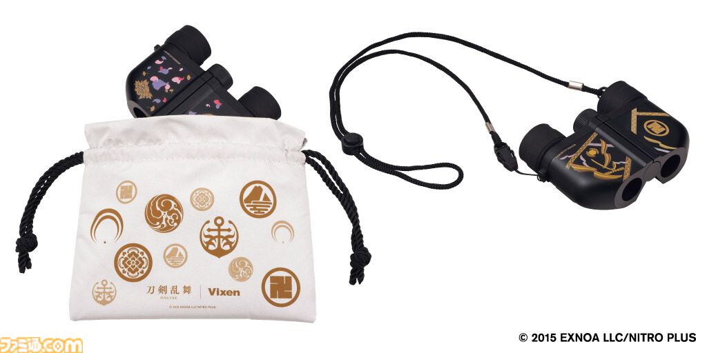 【刀剣乱舞】ビクセンが刀剣男子イメージの双眼鏡を発売。最短55センチでピントが合うので刀剣を見つめるのにも舞台鑑賞にもお役立ち