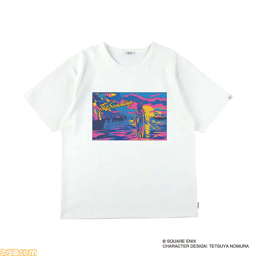 『FF10』異界送りを80年代ネオンポップ風に描くと妙にエモい。ブリッツボールのチームロゴTシャツなどアパレルグッズが8/24発売