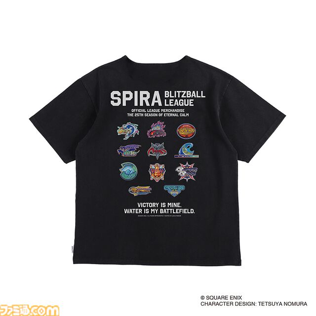 『FF10』異界送りを80年代ネオンポップ風に描くと妙にエモい。ブリッツボールのチームロゴTシャツなどアパレルグッズが8/24発売