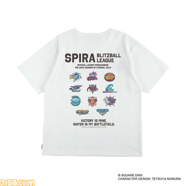 『FF10』異界送りを80年代ネオンポップ風に描くと妙にエモい。ブリッツボールのチームロゴTシャツなどアパレルグッズが8/24発売
