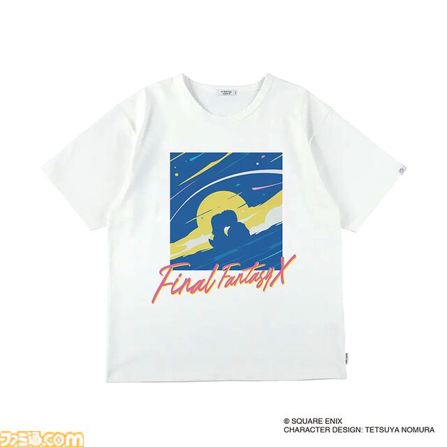 『FF10』異界送りを80年代ネオンポップ風に描くと妙にエモい。ブリッツボールのチームロゴTシャツなどアパレルグッズが8/24発売