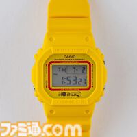 『MOTHER3』G-SHOCKのコラボ腕時計が公開。第6章のひまわり畑を彷彿させるイエローカラー。ベルト部分にはどせいさんも