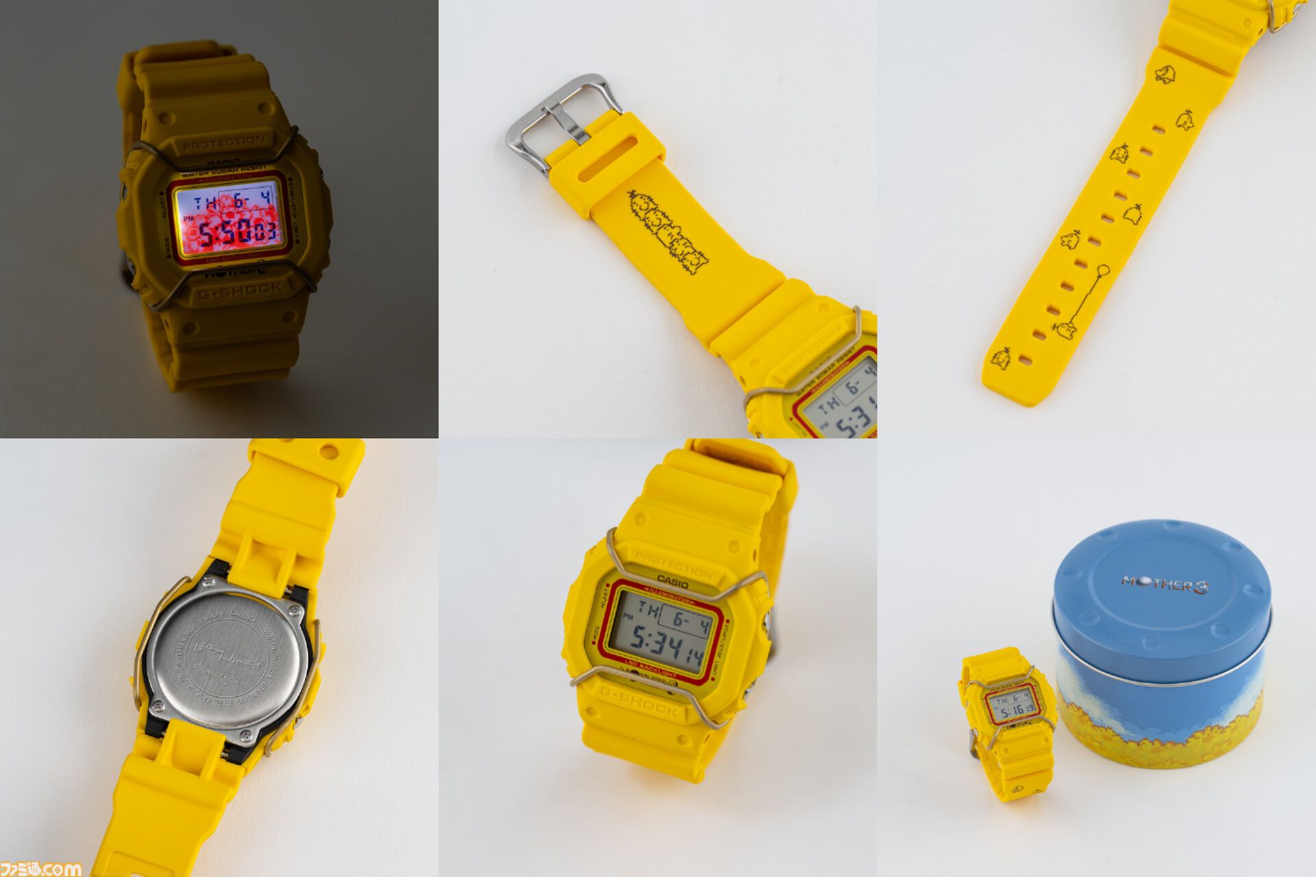 MOTHER3』G-SHOCKのコラボ腕時計が公開。第6章のひまわり畑を彷彿