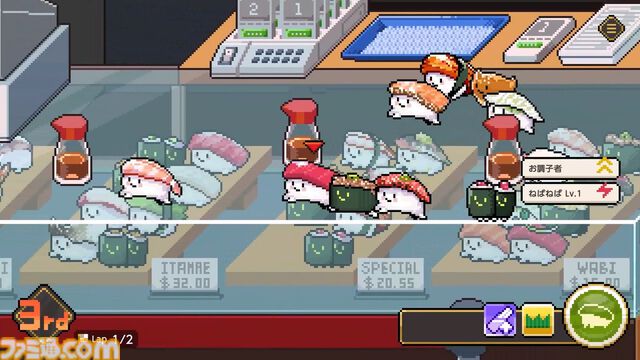 『わびさび寿司ダービー』お寿司を鍛えて“S1”カップの優勝を目指せ！ お客さまに食べられたら失格となるレースゲームが本日（7/16）リリース