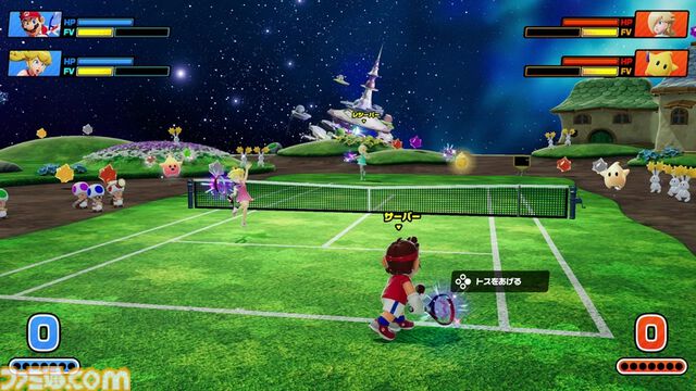 『マリオテニス フィーバー』離れたフレンドにもゲームのおすそわけ通信が可能に。新キャラクターとしてチコが追加されるなどの無料アプデが7/16実施