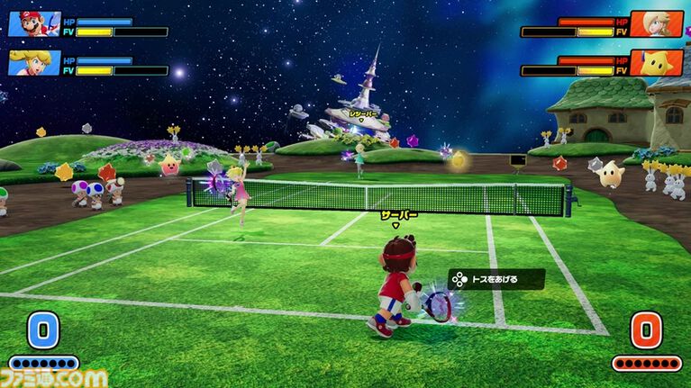 『マリオテニス フィーバー』離れたフレンドにもゲームのおすそわけ通信が可能に。新キャラクターとしてチコが追加されるなどの無料アプデが7/16実施