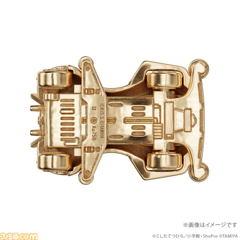 『爆走兄弟レッツ＆ゴー!!』マグナムセイバー、ソニックセイバー、スピンアックスが44万円の18金製フィギュアに。走らないけどお値段はかっ飛んでいる