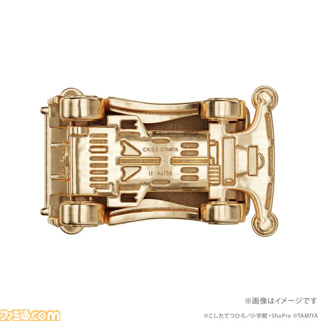 『爆走兄弟レッツ＆ゴー!!』マグナムセイバー、ソニックセイバー、スピンアックスが44万円の18金製フィギュアに。走らないけどお値段はかっ飛んでいる