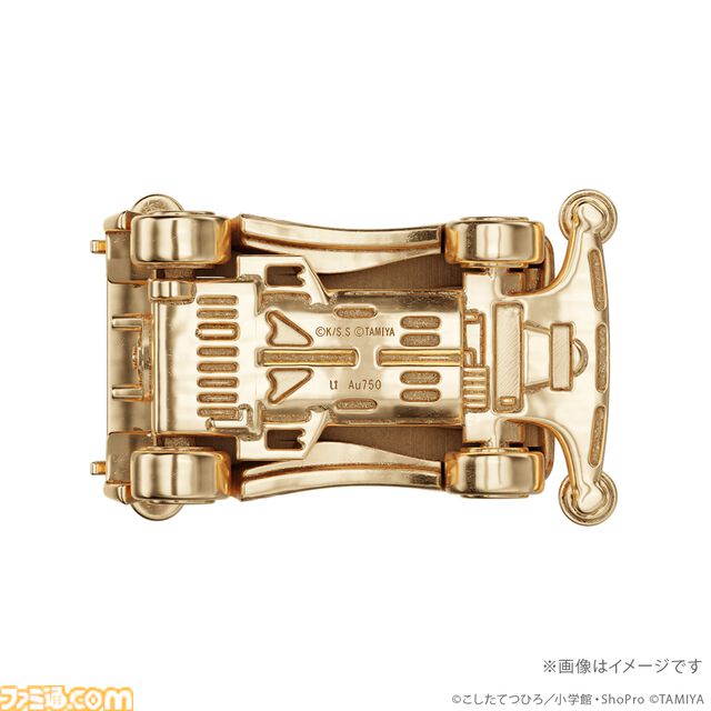 『爆走兄弟レッツ＆ゴー!!』マグナムセイバー、ソニックセイバー、スピンアックスが44万円の18金製フィギュアに。走らないけどお値段はかっ飛んでいる
