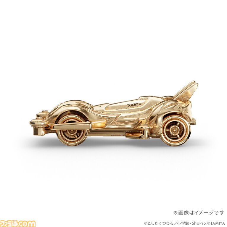 『爆走兄弟レッツ＆ゴー!!』マグナムセイバー、ソニックセイバー、スピンアックスが44万円の18金製フィギュアに。走らないけどお値段はかっ飛んでいる