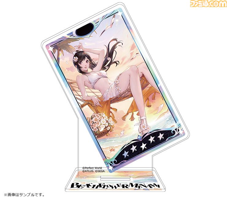 『P5X』美波の眩しい水着姿がアクリルスタンドやキーホルダーになって登場。アトラスDショップで本日(7/16)より予約開始【ペルソナ5X】