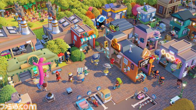 『Go-Go Town!』田舎町を人気観光地へと作り変えろ！ 都市シミュと自動化シミュが組み合わさったカオスなゲームが7/17に発売。マルチプレイならさらにカオス