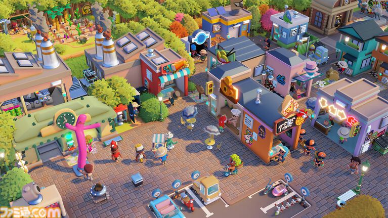 『Go-Go Town!』田舎町を人気観光地へと作り変えろ! 都市シミュと自動化シミュが組み合わさったカオスなゲームが7/17に発売。マルチプレイならさらにカオス