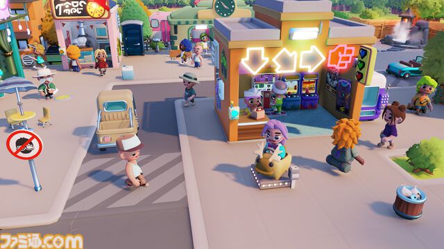 『Go-Go Town!』田舎町を人気観光地へと作り変えろ！ 都市シミュと自動化シミュが組み合わさったカオスなゲームが7/17に発売。マルチプレイならさらにカオス