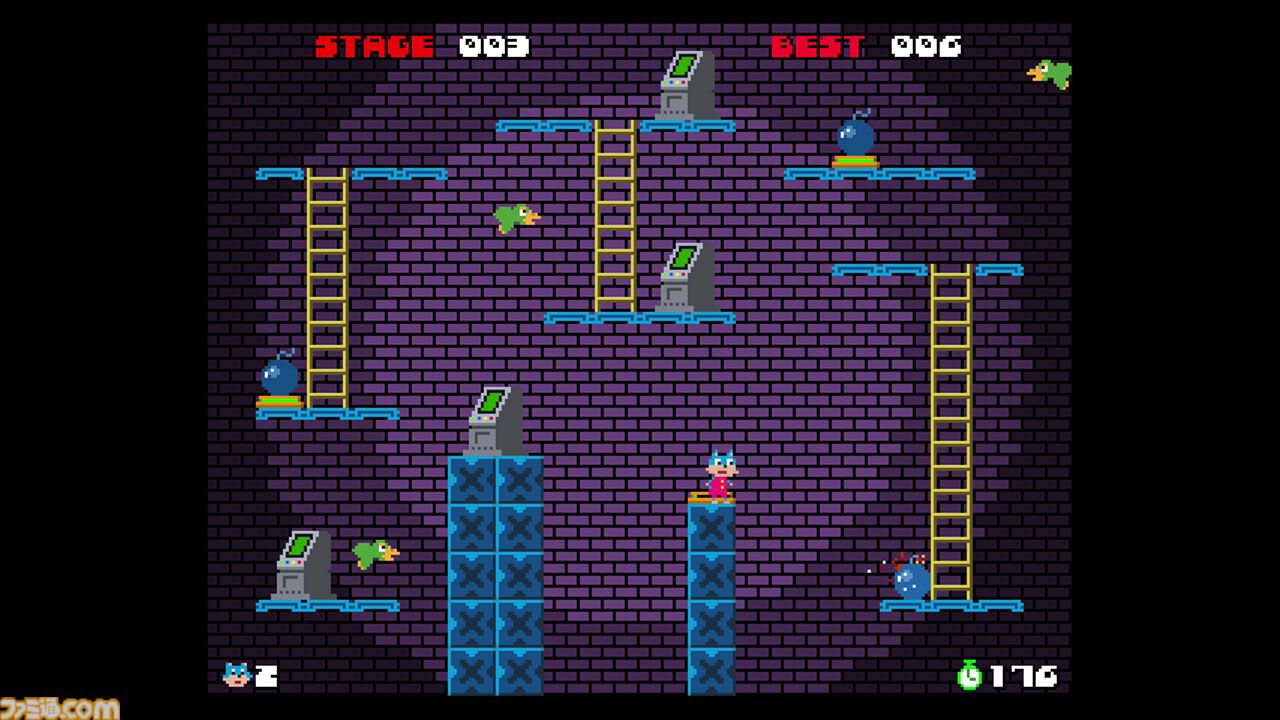 『BOMCAT』80年代のアーケードゲームをリスペクトした爆弾アクションがSwitch向けに7/23発売。発売記念セールの660円で予約販売中