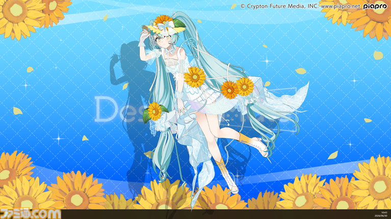 『デスクトップメイト』初音ミク“マジカルミライ 2026 Ver.”が7月23日配信。テーマ“湖のソナーレ”を反映した、ひまわりや蝶モチーフの新衣装で登場