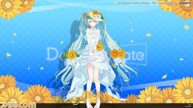 『デスクトップメイト』初音ミク“マジカルミライ 2026 Ver.”が7月23日配信。テーマ“湖のソナーレ”を反映した、ひまわりや蝶モチーフの新衣装で登場