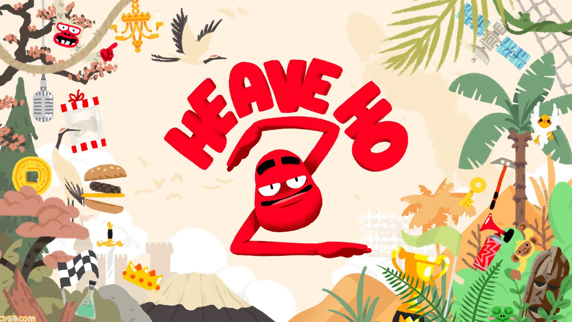『Heave Ho 2』ウデを伸ばしてギュッと掴んでゴールを目指すパーティゲーム続編が本日（7/17）リリース。オンラインマルチにも対応